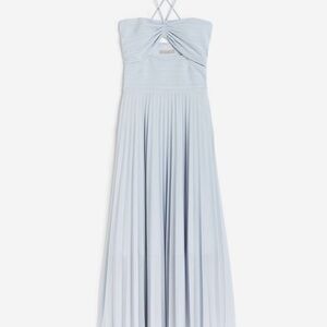 Beautiful light blue light jersey cut out dress from H&M.